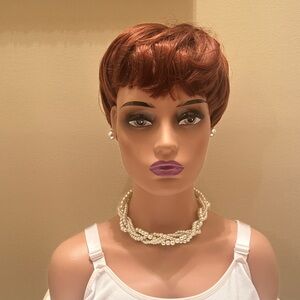 Pearl Braided Statement Necklace Set